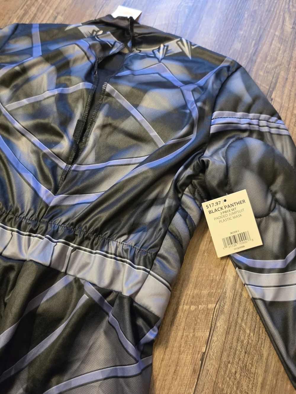 Marvel Black Panther Padded Muscle Costume Set with Mask Kids Size Small (S) NWT